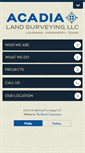 Mobile Screenshot of acadialandsurveying.com
